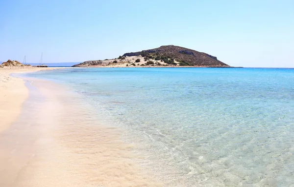 Krajobraz Grecji Elafonisos plaża Simos — Zdjęcie stockowe