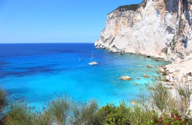 Erimitis beach Paxos Adası Yunanistan