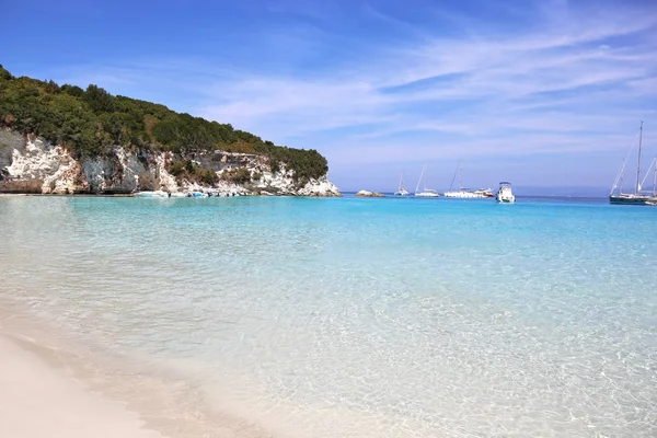 Antipaxos plaży krajobraz Grecji — Zdjęcie stockowe