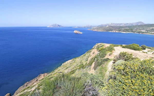 Landscape of Cape Sounion Attica Greece — Stock Photo, Image