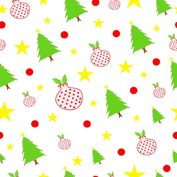 Sin costuras de azulejos vector de Navidad — Vector de stock