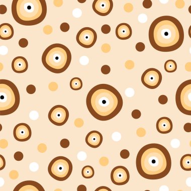 kahverengi nazar ile Seamless Modeli 