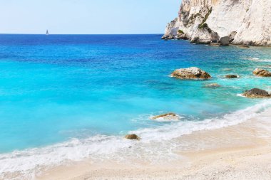 manzara Erimitis Beach Paxos İyonya Adaları Yunanistan