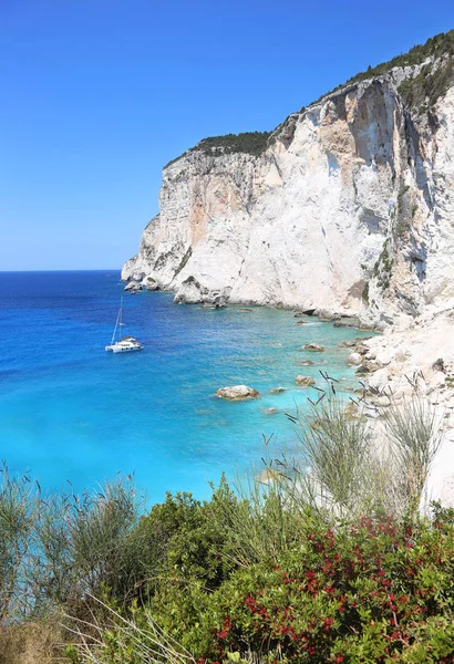 Erimitis Beach Grecja Wyspa Paxos — Zdjęcie stockowe