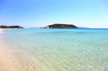 Tunahan beach Elafonisos Yunanistan peyzaj
