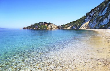 manzara Gidaki Beach Ithaca İyonya Adaları Yunanistan
