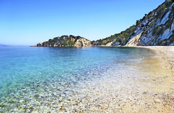Krajina Pláž Gidaki Ithaca Jónské Ostrovy Řecko — Stock fotografie