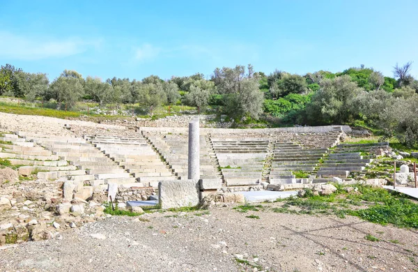 Pequeño Teatro Antiguo Ciudad Epidaurus Antiguo Monumentos Griegos —  Fotos de Stock