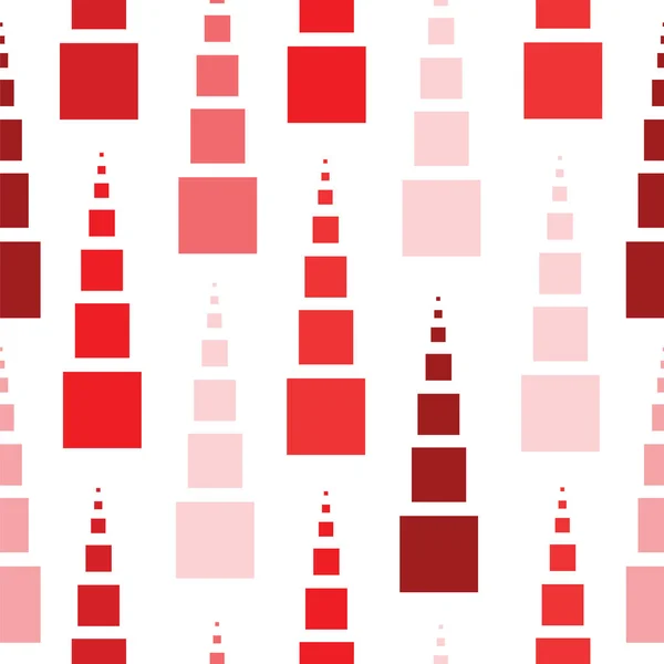 Vetor de padrão sem costura com quadrados em cores vermelhas —  Vetores de Stock