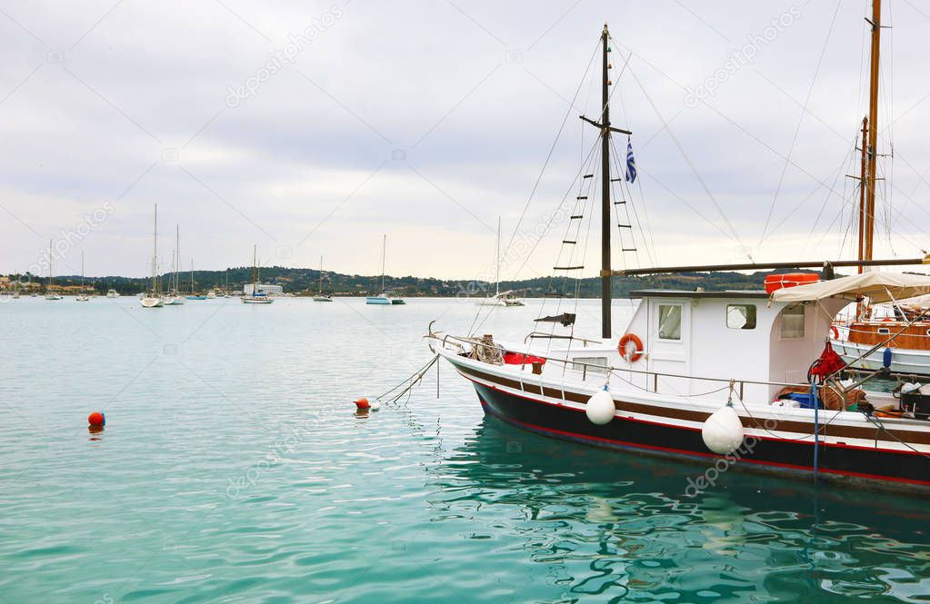 landscape of Porto Heli Argolis Greece - greek summer destination