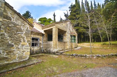 terk edilmiş eski Yunan Kraliyet aile kaldı nerede ev Tatoi Sarayı - yer