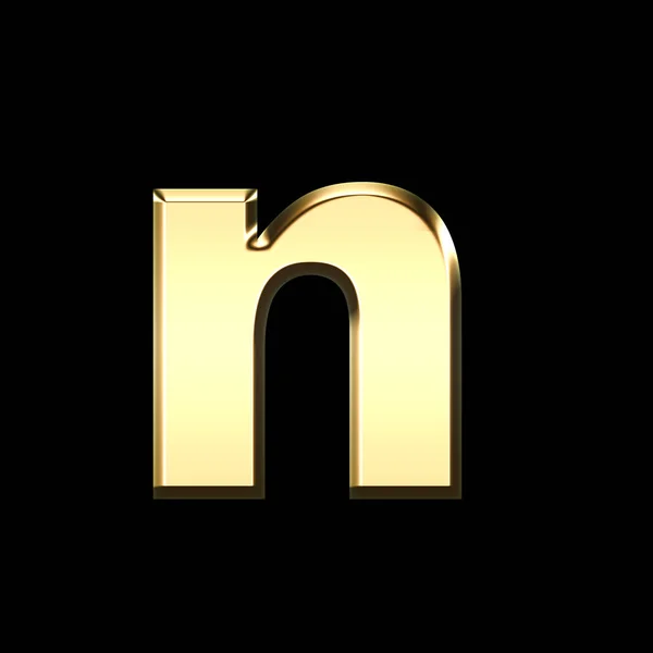 Golden English Letter Black Background Letras Ilustração — Fotografia de Stock