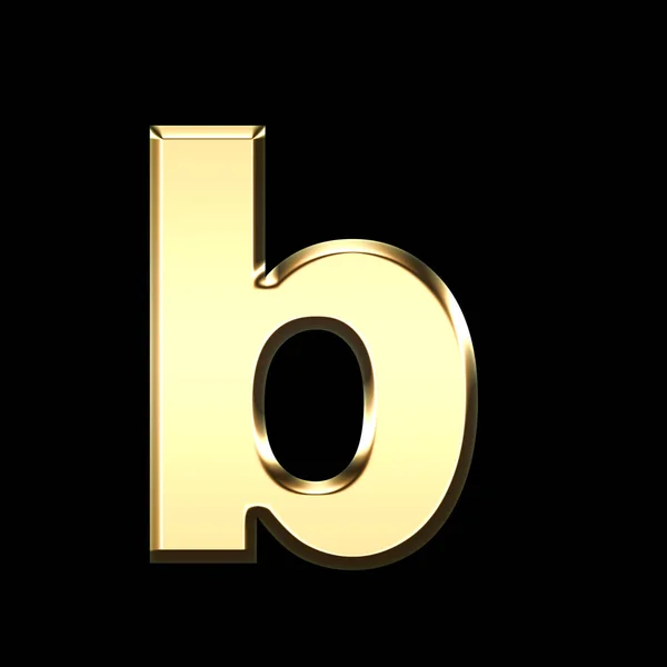 Golden English Letter Black Background Letters Illustration — Stock Photo, Image