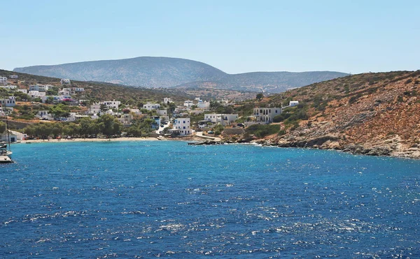 Paisaje Del Puerto Iraklia Pequeña Isla Cícladas Grecia —  Fotos de Stock