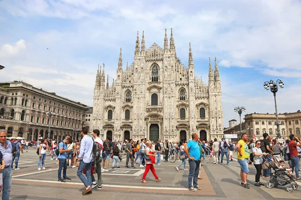 Milan Italy May 2018 Piazza Duomo Milan City Cathedral Square — Foto de Stock