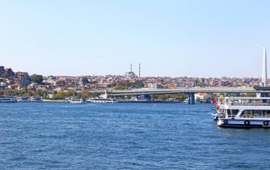 İstanbul Türkiye 'de Boğaz manzarası