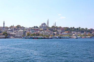 İstanbul Türkiye 'de Boğaz manzarası
