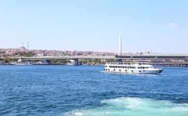 İstanbul şehir manzarası İstanbul 'dan İstanbul' a döndü