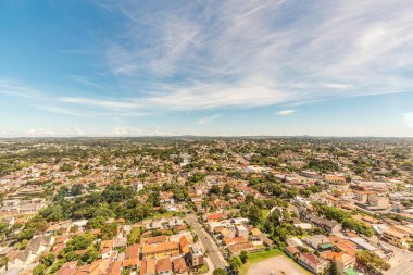 Curitiba, Parana/Brezilya - 27 Aralık 2016: Görünüm Curitiba'nın panoramik Tower