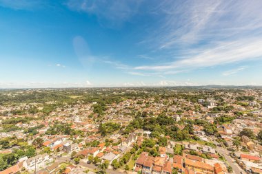 Curitiba, Parana/Brezilya - 27 Aralık 2016: Görünüm Curitiba'nın panoramik Tower