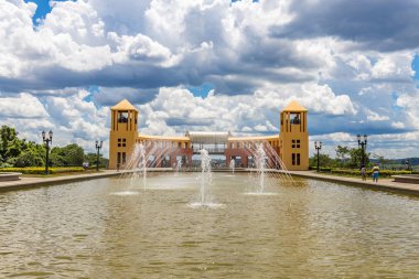Tangua Park manzarası. Curitiba, Parana/Brezilya