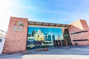 Curitiba, Parana/Brezilya - 28 Aralık 2016: Belediye Pazar