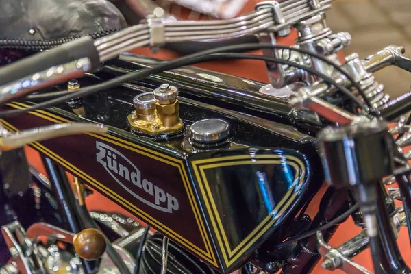 BARRA BONITA, BRAZIL - JUNE 17, 2017: Zundapp Vintage motorcycle in exhibition — Stock Photo, Image