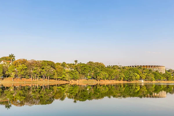 Belo Horizonte Minas Gerais Brazílie Pohled Jezero Pampulha Krásný Slunečný — Stock fotografie
