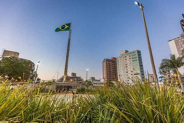 Belo Horizonte Brazilië Oktober 2017 Uitzicht Vanaf Vlag Square Minas — Stockfoto
