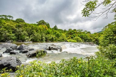 Pocos de Caldas, Minas Gerias/Brazil. Waterfall veil brides
