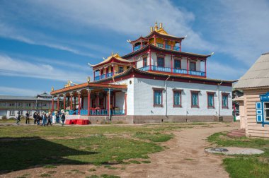 Rusya. Buryatia. Ivolginsky datsan.