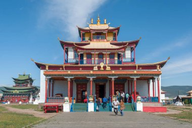 Rusya. Buryatia. Ivolginsky datsan.