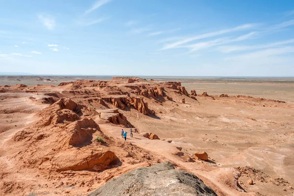 Скала Bayanzag Монголії Регіон Гірської Гряди Пустелі Гобі — стокове фото