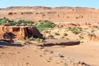 Moğolistan. Gobi Çölü. Doğal sınır Hermen-Tsav. 