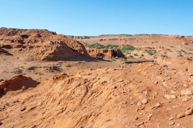 Moğolistan. Gobi Çölü. Doğal sınır Hermen-Tsav. 