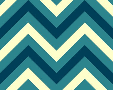 Çizgili, seamless modeli zigzag. Zikzak çizgi doku. Çizgili geometrik arka plan. Turkuaz, mavi, beyaz kontrast renkli. Kış Tema. Vektör