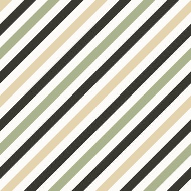 Kesintisiz geometrik desen. Çizgili doku boyun kravat için. Arka plan üzerinde çapraz kontrast şeritler. Gri, zeytin, bej yumuşak renkler. Vektör