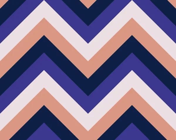 Rayé, zigzaguant motif sans couture. Texture de ligne Zig-zag. Fond géométrique rayé. Orange foncé, rose, violet, noir contrasté coloré. Vecteur — Image vectorielle
