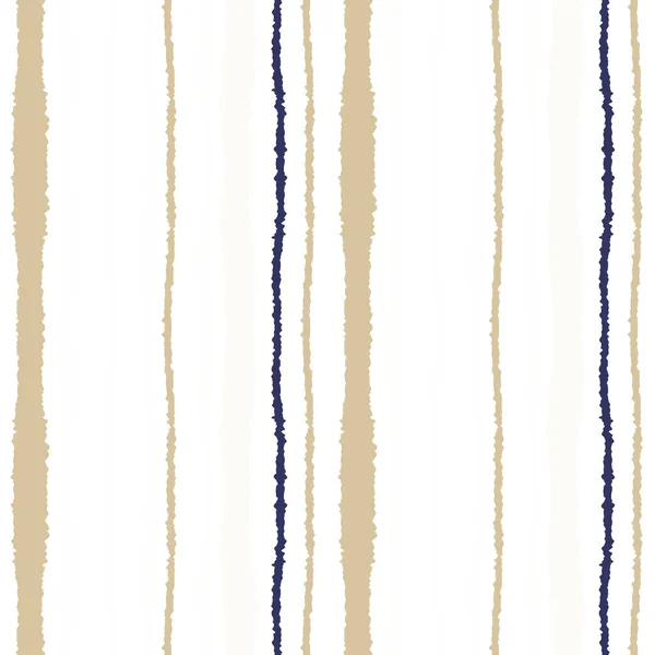 Nahtloses Streifenmuster. vertikale Linien mit zerrissenem Papiereffekt. Schredder-Textur. oliv, grau, cremefarben auf weißem Hintergrund. Winterthema. Vektor — Stockvektor