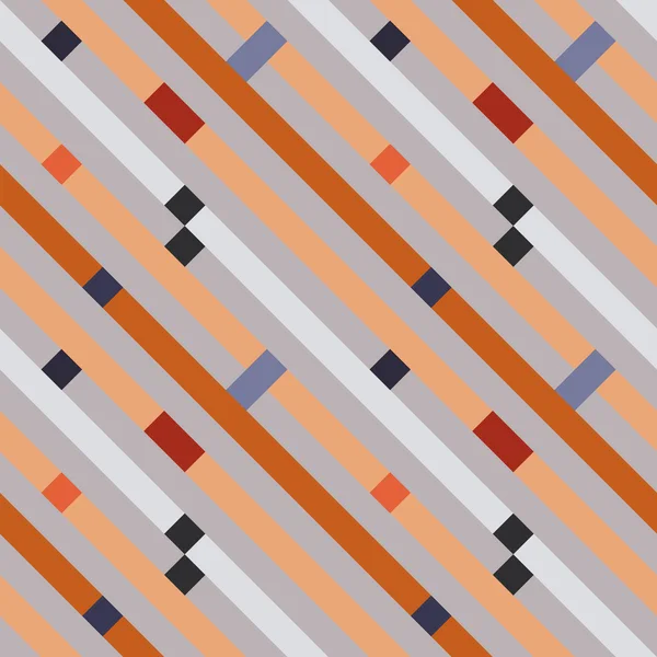 완벽 한 기하학적 stripy 패턴입니다. 대각선의 스트립, 선. 오렌지에 사각형, 회색 배경 스트립. 벡터 — 스톡 벡터