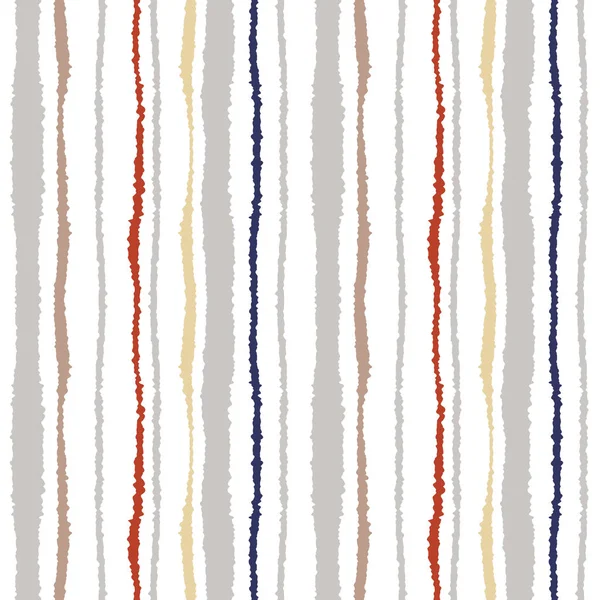 Sorunsuz şerit deseni. Dikey çizgiler yırtık kağıt etkisi ile. Kenar doku bile olmamalı. Gri, beyaz renkli arka plan üzerinde turuncu. Vektör