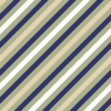 Kesintisiz geometrik desen. Çizgili doku boyun kravat için. Arka plan üzerinde çapraz kontrast şeritler. Gri, zeytin, bej yumuşak renkler. Vektör