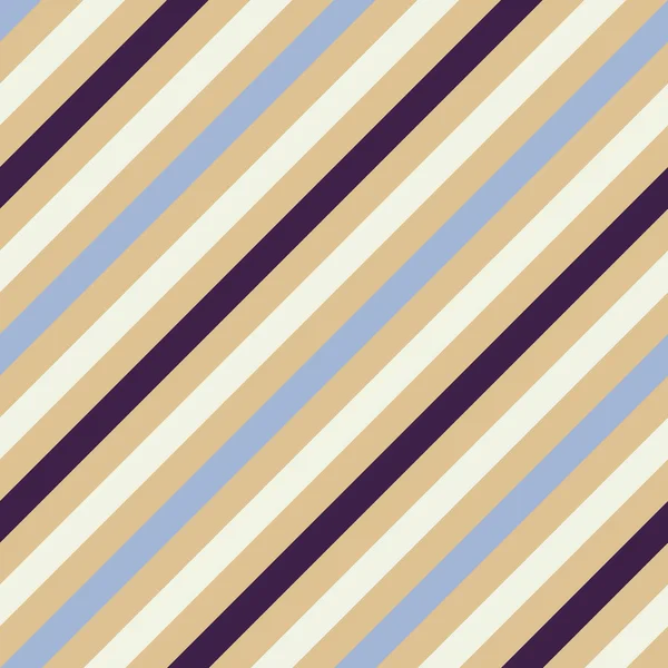 Naadloze geometrische patroon. Gestreept patroon voor nek bondage. Diagonale contrast stroken op achtergrond. Grijs, crème en paarse kleuren. Vector — Stockvector