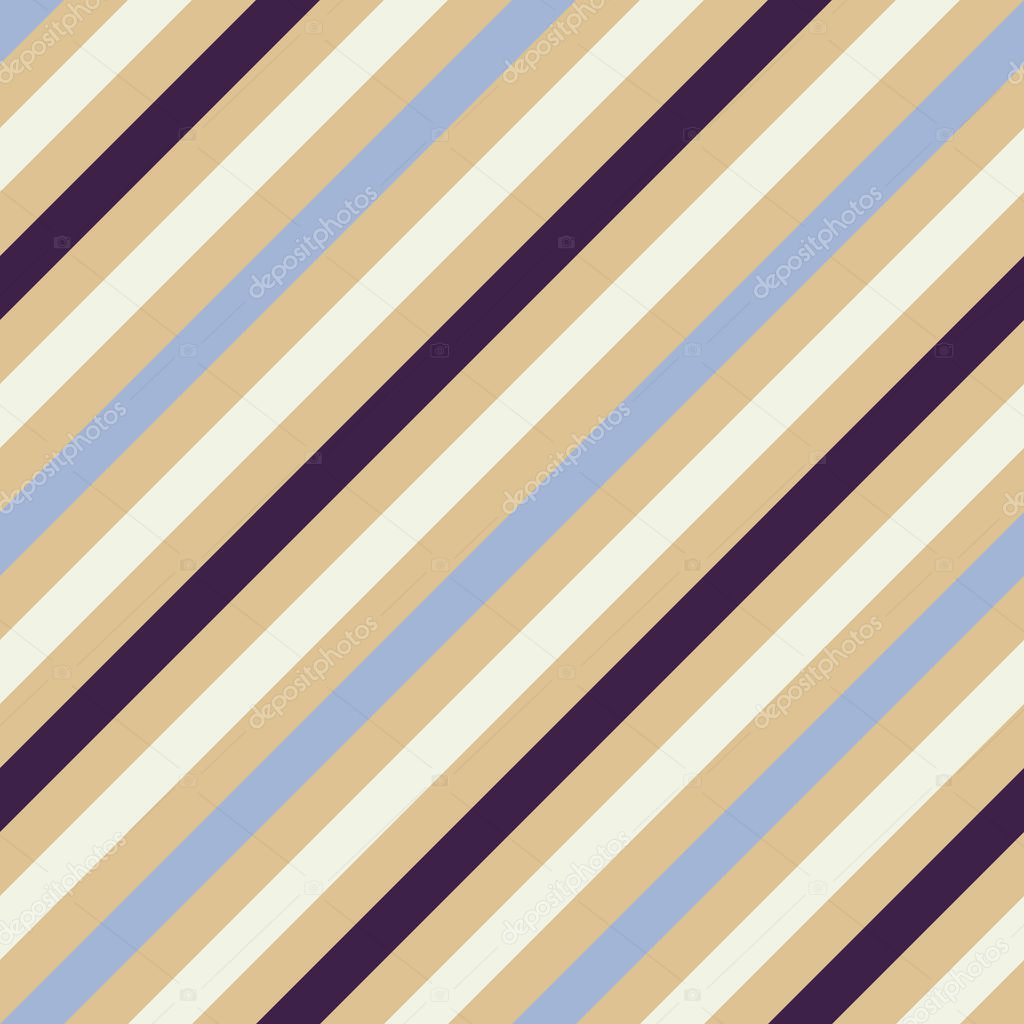 Seamless geometric pattern. Stripy texture for neck tie. Diagonal contrast strips on background. Gray, purple, cream colors. Vector