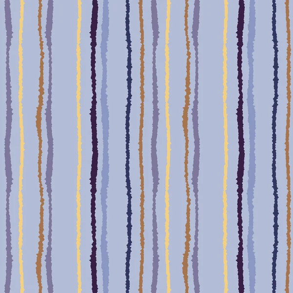 Modèle de bande sans couture. Lignes verticales avec effet papier déchiré. Découper la texture des bords. Bleu, gris, crème, violet contraste fond coloré. Vecteur — Image vectorielle