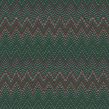 Sorunsuz zikzak kapak desen. Geometrik çizgili arka plan. Sıkışmış, çizgili, dantel doku line. Çorap, iç çamaşırı, çorap, jartiyer, iç çamaşırları malzeme Tema. Yumuşak renkli kahverengi, yeşil, bej. Vektör