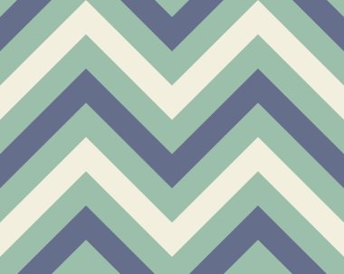 Çizgili, seamless modeli zigzag. Zikzak çizgi doku. Çizgili geometrik arka plan. Mavi, aqua, yeşil, beyaz renkli. Vektör