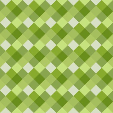 Kesintisiz geometrik desen. Çapraz kare, örgü, dokuma satır arkaplanı. Strapwork doku sıcak, parlak, hafif, yeşil, zeytin renklerde. Rhomb, sendeleyerek şekil. Vektör
