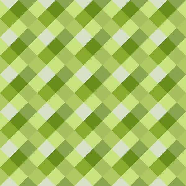 Seamless geometric pattern. Diagonal square, braiding, woven line background. Strapwork texture in warm, bright, light, green, olive colors. Rhomb, staggered figure. Vector — Stock Vector