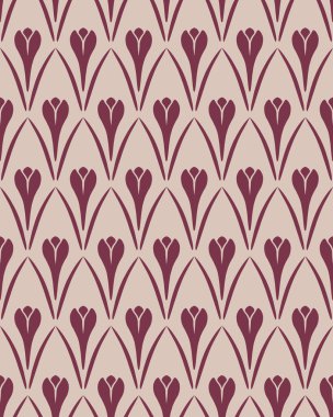 Sorunsuz çiçek desenli. Çiğdem antika arka plan. Çiçek doku. Vinous gri kontrast renkli. Vektör